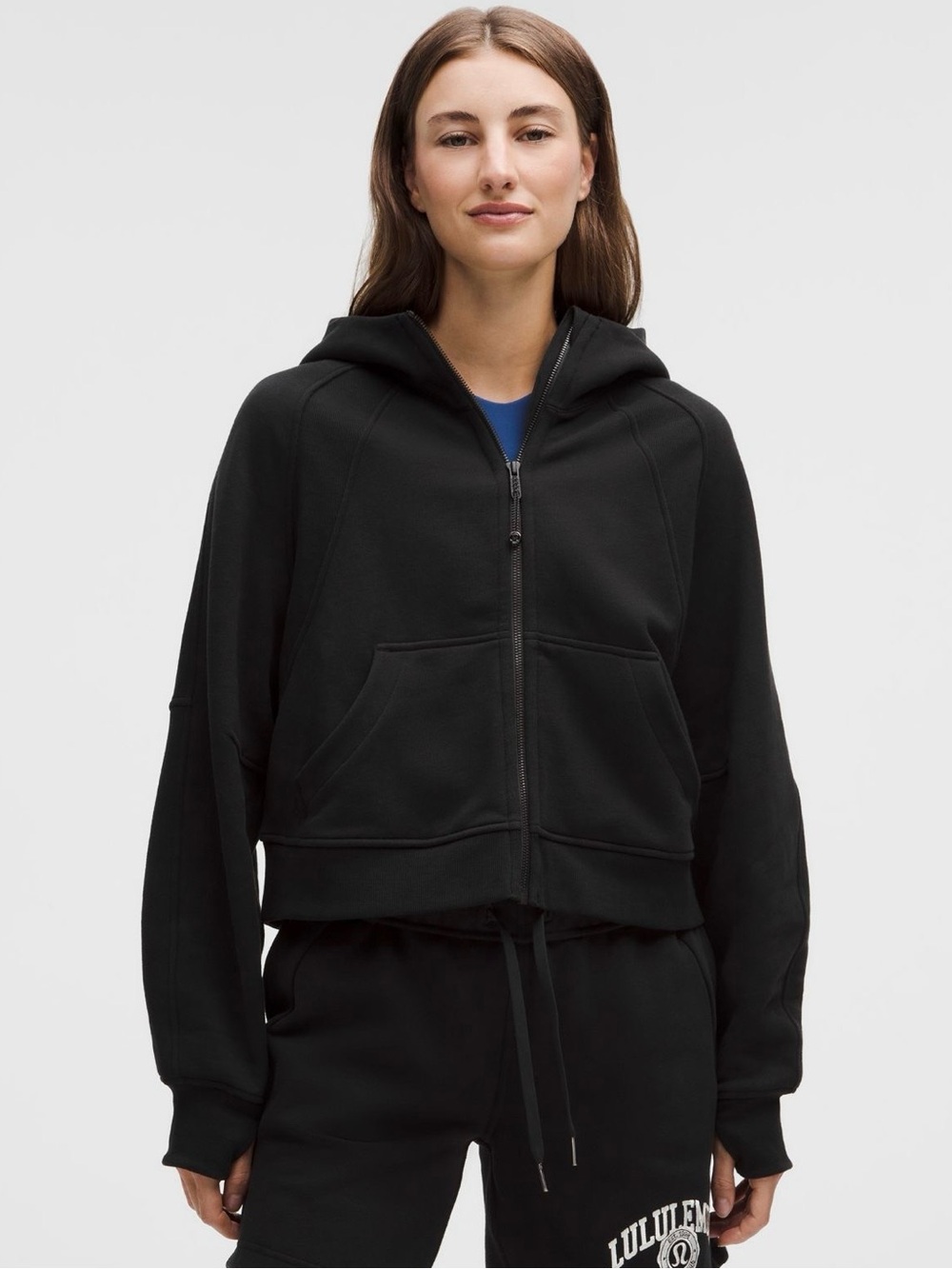 Lululemon Scuba Oversized Full-Zip Hoodie in Black size M/L